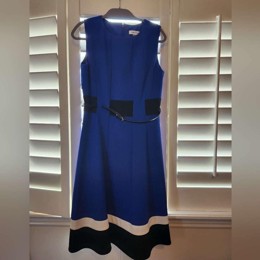 Calvin Klein royal blue dress
